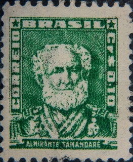 Almirante Tamandaré (1807-1897) was a Brazilian admiral of the Imperial Navy of Brazil. Portrait on