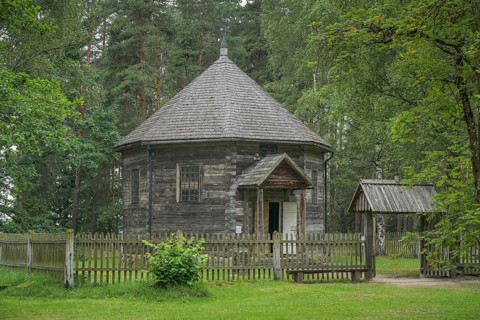 Church, Eleonorvilla Chapel, Latvian Ethnographic Open-Air Museum, Brivdabas iela, Riga, Latvia