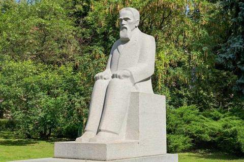 Memorial, composer Alfreds Kalnins, City Park, Riga, Latvia