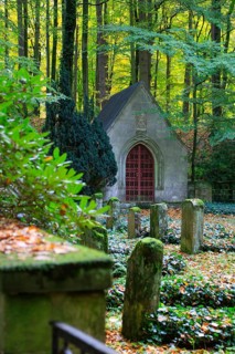 Forest cemetery of the Freiherr Knigge family in the Kniggeschen Forest of the Deister near