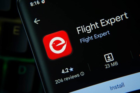 Dhaka, Bangladesh- 27 July 2025: Flight Expert app from Google Playstore is displayed on a