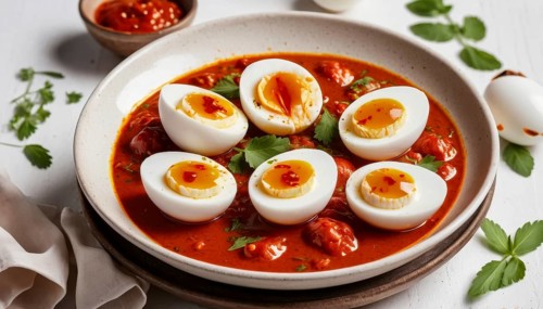 This flavorful egg curry is a delightful vegetarian meal, perfect for a satisfying lunch or dinner