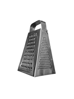 Kitchen metal grater on a white background
