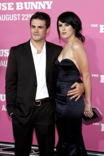 Rumer Willis and Micah Alberti at the Los Angeles premiere of 'House Bunny' held at the Mann