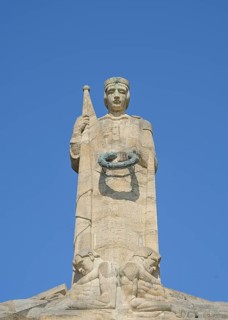Statue of Mother Latvia with her fallen sons, Brothers' Cemetery, National Memorial to the Fallen