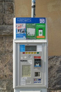 Parking ticket machine, Helsinki, Finland