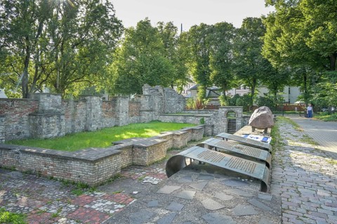 Ruins, Great Synagogue Memorial, Holocaust Memorial, Dzirnavu iela, Latgales, Riga, Latvia