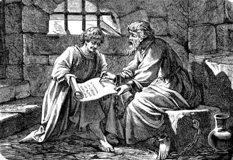 In prison, Paul concludes the letter to the Colossians and hands it over to Tychicus, the faithful