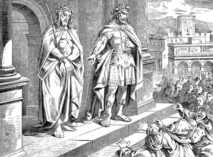 Jesus speaks, see what a person, Pilate finds no fault in him, Gospel of John, chapter 19, John the