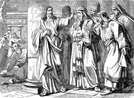 The Jews pick up stones against Jesus, Jesus went out to the temple right through them, Gospel of
