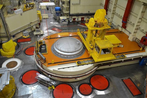 Nuclear reactor hall in the power plant Dukovany, Czech republic