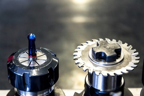 Modern CNC milling machine cutters, industry 4.0 concept Prague Czech republic
