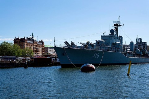 Floating maritime museum Maritiman on the Gota river on May 12, 2025 in Gothenburg, Sweden