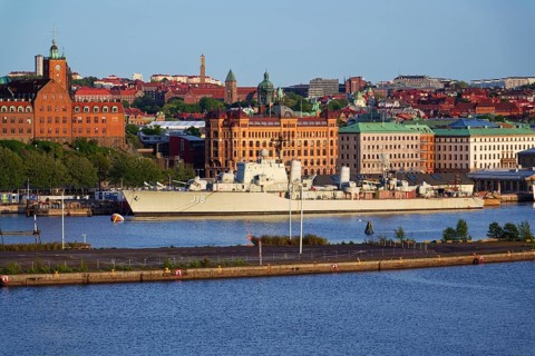 Floating maritime museum Maritiman on the Gota river on May 13, 2025 in Gothenburg, Sweden