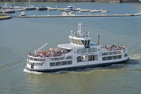 Ferry to Suomenlinna Island, Harbour, Helsinki, Finland