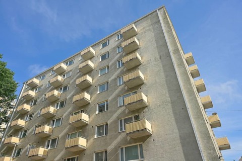 Cheap residential building, Hämeentie, Kallio, Helsinki, Finland