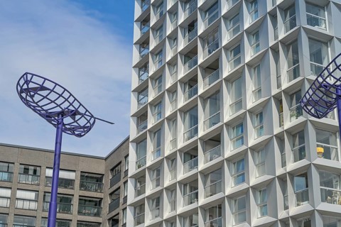 New buildings, residential buildings, development area, Atlantinkatu, Jätkäsaari peninsula,