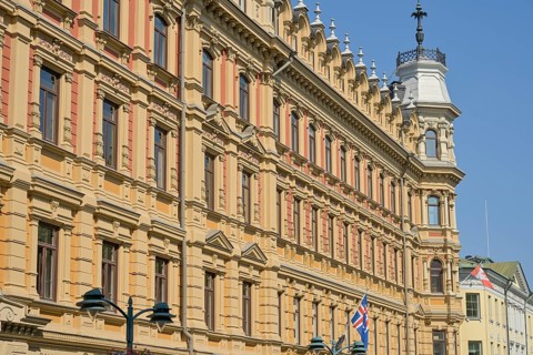 Old building, magnificent building, residential building, Pohjoisesplanadi/Fabianinkatu, Old Town,