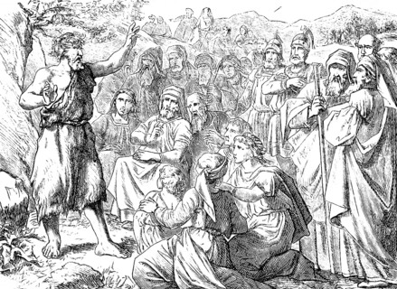 What should we do? The penitential sermon of John the Baptist on the Jordan, Gospel of Luke,