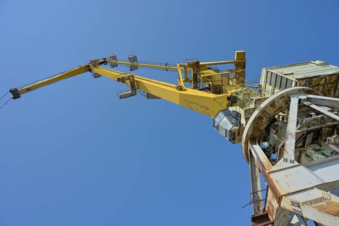 Old harbour crane, Noblessner harbour district, Kalamaja, Tallinn, Estonia
