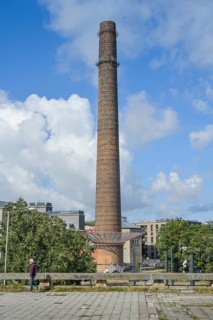 Chimney, Tallinn Cultural Center Kultuurikatel, Kalamaja, Tallinn, Estonia