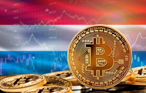 Investors in cryptocurrency and Blockchain Technology in Luxembourg, Concept. Bitcoin with