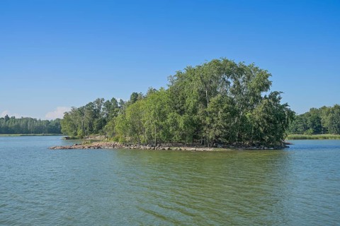 Small island in the archipelago off Seurasaari Island, Helsinki, Finland