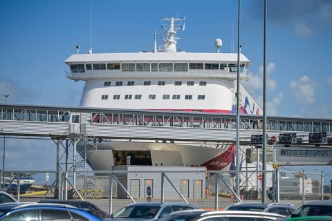 Baltic Queen, Tallink ferry in port, ferry port, Tallinn, Estonia