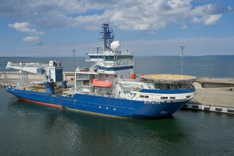 Botnica, multi-purpose icebreaker and supplier, Sadama harbour district, Tallinn, Estonia