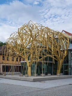 Archive of the Future, architectural art object by architect Peter Haimerl, Deutsche Korbstadt,