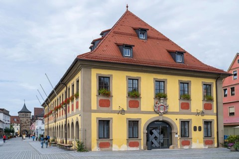 Town Hall, Market Square, Deutsche Korbstadt, Lichtenfels, Upper Franconia, Franconia, Bavaria,