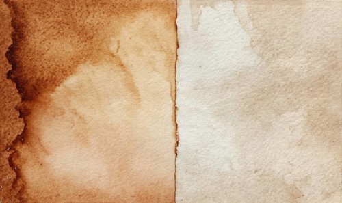 A piece of paper with a brown and white background. The brown and white colors create a contrast