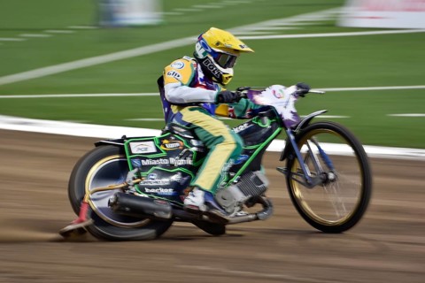 WROCLAW, POLAND - JULY 29, 2017: Speedway couple turnament race Poland - Australia during The World