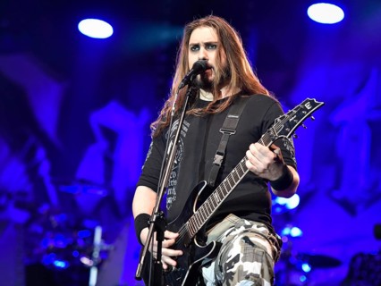 WROCLAW, POLAND - AUGUST 29, 2016: Concert Sabaton during festival wROCK for freedom. Guitarist