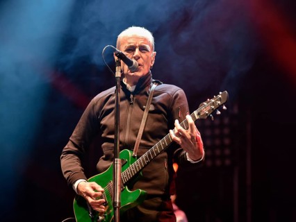 WROCLAW, POLAND - MAY 1, 2016: Francis Rossi from Status Quo band during concert Guitar Guinness