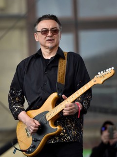 WROCLAW, POLAND - MAY 1, 2016: Leszek Cichonskil during events Guitar Guinness World Record. Over 7