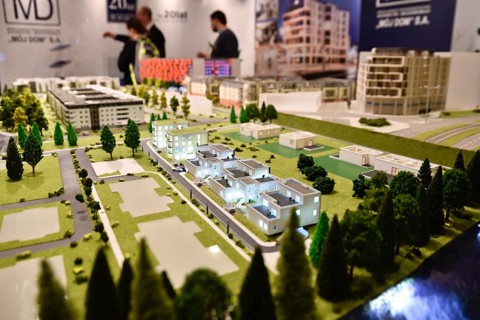 WROCLAW, POLAND - FEBRUARY 4, 2017: The fifth edition of Housing Fair New House New Flat. Miniature