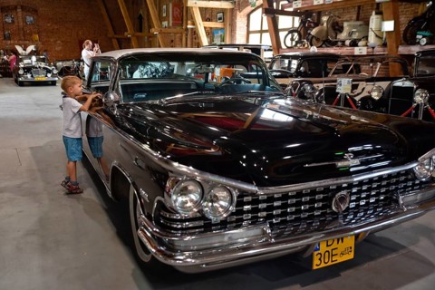TOPACZ, POLAND - JUNE 25, 2017: Old card in the Automobile Museum in Topacz near Wroclaw
