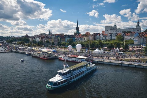 SZCZECIN, POLAND - AUGUST 5, 2017: The Final of The Tall Ships Races 2017 in the marine