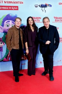 Julius Weckauf, Bettina Zimmermann and Oliver Kalkofe at a special screening of MISSION SANTA - AN