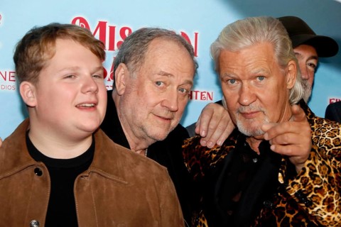 Julius Weckauf, Harold Faltermeyer and Johnny Logan at a special screening of MISSION SANTA - AN