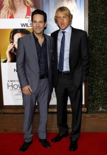Paul Rudd and Owen Wilson at the Los Angeles premiere of 'How Do You Know' held at the Regency