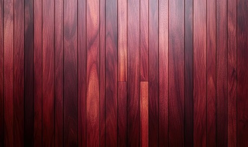 Vertical wooden planks with a reddish-brown color and natural texture AI generated