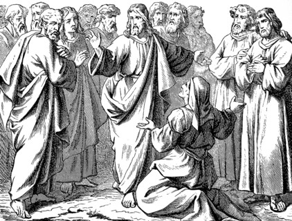 Request Salome, mother of two sons, take the sons into your kingdom, on the right and on the left,