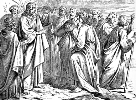 The sending of the twelve apostles, granting authority and instruction, Gospel of Matthew, chapter