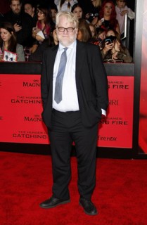 Philip Seymour Hoffman at the Los Angeles premiere of 'The Hunger Games: Catching Fire' held at the