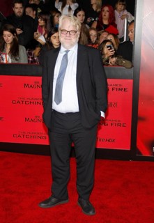 Philip Seymour Hoffman at the Los Angeles premiere of 'The Hunger Games: Catching Fire' held at the