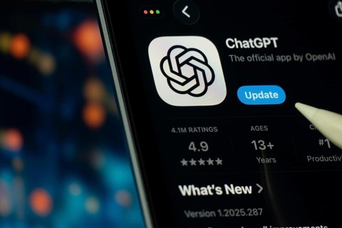 Dhaka, Bangladesh- 24 Oct 2025: A iPad screen displaying the ChatGPT app on App store