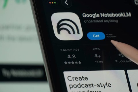 Dhaka, Bangladesh- 24 Oct 2025: A iPad screen displaying the Google NotebookLM app on App store