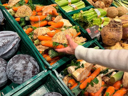 Fresh vegetables from the supermarket